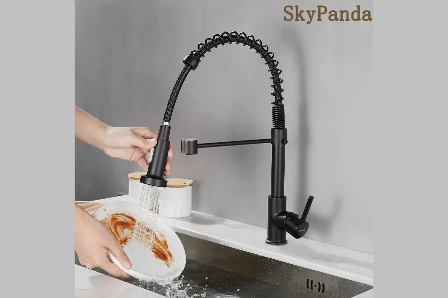 griferia cocina negra mate