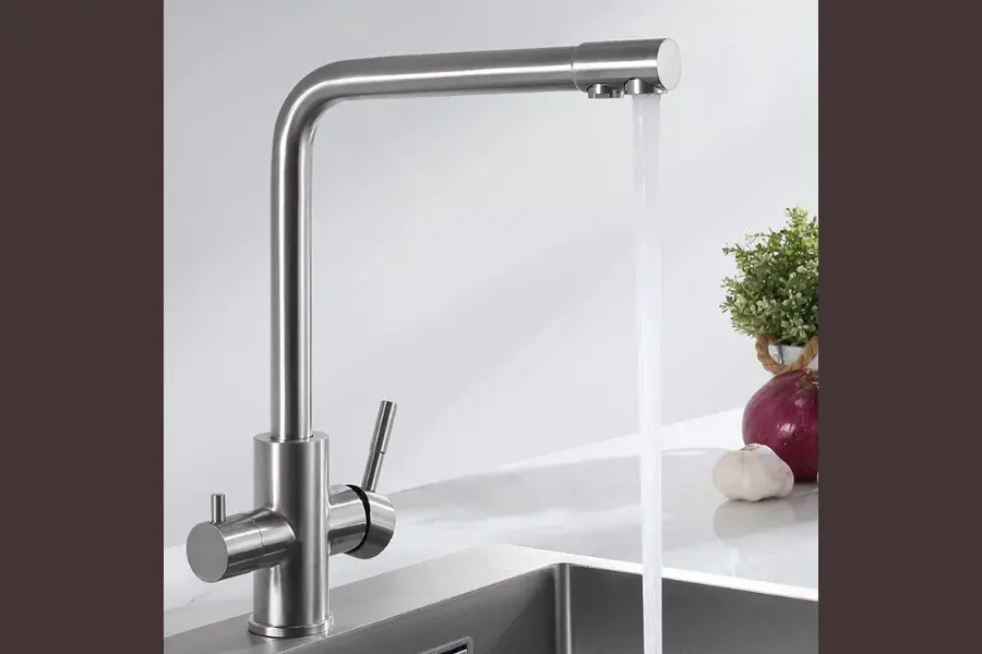 grifo cocina doble salida