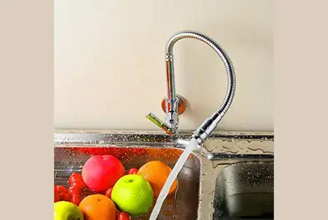 grifo de fregadero de pared